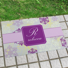 Spring Floral Personalised Doormat