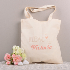 Bridesmaid Personalised Cotton Tote Bag