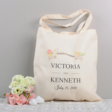 Wedding Banner Personalised Cotton Tote Bag