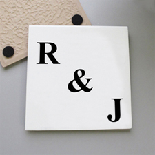 You And Me Personalised Tile Coaster