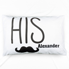 His & Her Personalised Name Pillowcase