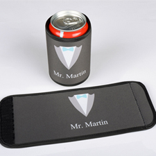 Groom Personalised Can And Bottle Wrap