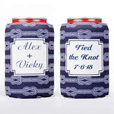 Tied The Knot Personalised Can Cooler