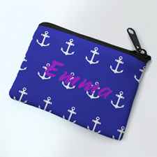 Blue Anchor Personalised Coin Purse