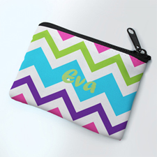 Chevron Party Personalised Coin Purse
