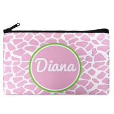 Pink Leopard Personalised Cosmetic Bag