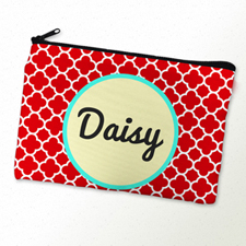 Red Clover Personalised Cosmetic Bag