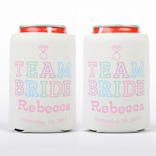 Team Bride Personalised Can Cooler