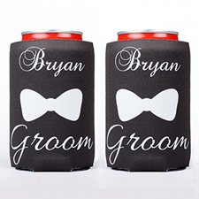 Personalised Can Cooler For Groom