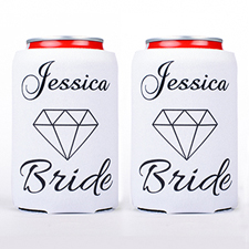 Personalised Can Cooler For Bride