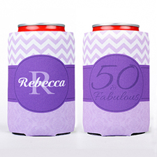 50 & Fabulous Personalised Can Cooler
