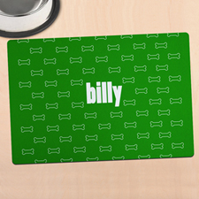 Green Doggie Personalised Meal Mat