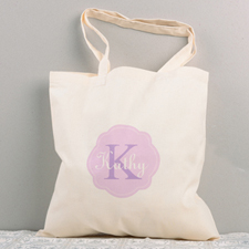 Lavender Personalised Cotton Tote