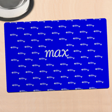 Blue Kitty Personalised Meal Mat
