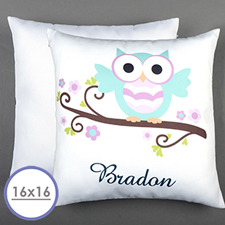 Owl Personalised Pillow Cushion Cover 16