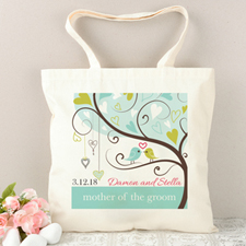 Mother Of The Groom Love Birds Personalised Tote Bag
