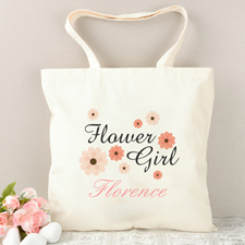 Flower Girl Personalised Tote Bag