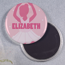 Dance Personalised Round Button Magnet