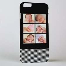 Black Six Collage Personalised Photo iPhone 6+ Case
