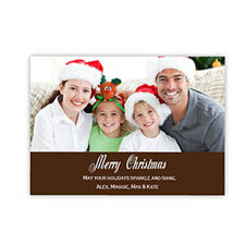 Personalised Merry Christmas  Chocolate Invitation Holiday Cards