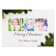 Merry Christmas Personalised Photo Christmas Card