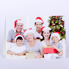 Custom Printed Christmas Picture In Landscape Greeting Card
