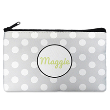 Dots Personalised Cosmetic Bag (Many Colour)