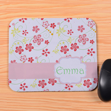 Spring Floral Personalised Premium Mousepad