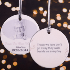 Forever In Our Hearts Personalised Photo Memorial Ornament