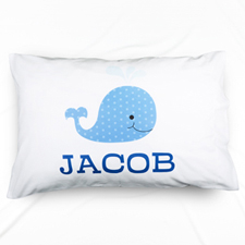 Whale Personalised Pillowcase