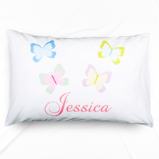 Butterfly Personalised Name Pillowcase