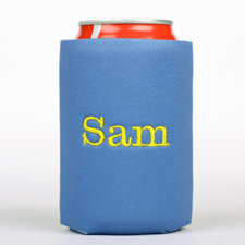 Royal Blue Monogrammed Personalised Embroidered Can Cooler
