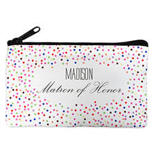 Colourful Dot Personalised Cosmetic Bag