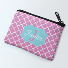 Pink Clover Personalised Coin Purse