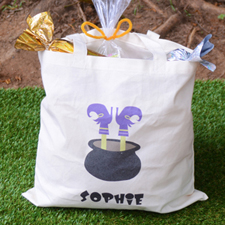 Witch Feet Personalised Trick Or Treat Bag