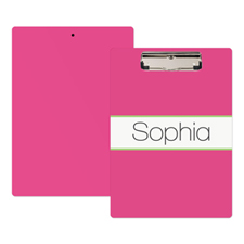 Pink Lime Personalised Clipboard