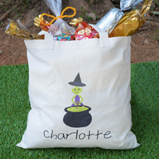 Witch Personalised Halloween Trick Or Treat Bag