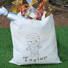 Mummy Personalised Halloween Trick Or Treat Bag