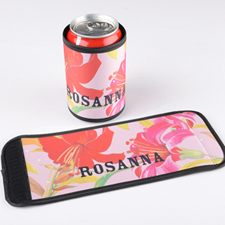 Vintage Floral Personalised Can And Bottle Wrap