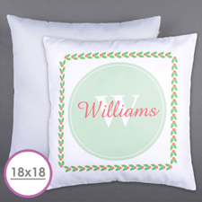 Holly Personalised Family Initial Large Cushion 18