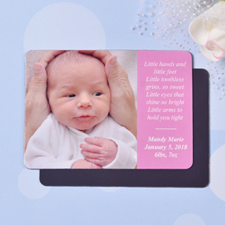 Personalised I Am A Girl Birth Announcement