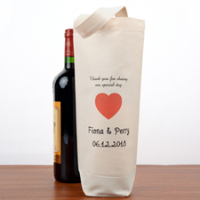Wedding Party Personalised Wine Cotton Tote Bag