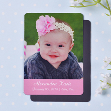 Personalised Meet Miss Birth Announcement