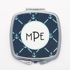 Anchor Personalised Square Compact Mirror