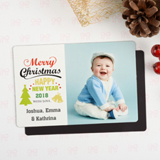Personalised Christmas Photo Magnet 4