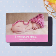 Personalised Hello Girl Birth Announcement