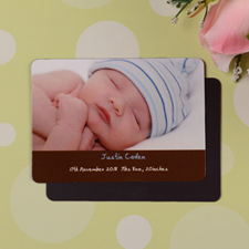 Personalised Hello Girl Coco Birth Announcement Photo Magnet