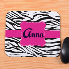 Black Zebra Personalised Mousepad