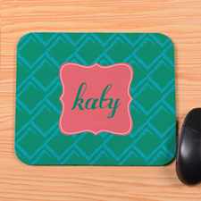 Green Square Personalised Mousepad