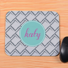 Grey Square Personalised Mousepad